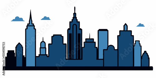 Modern City Skyline – Urban Vector Illustration