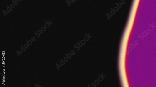 An abstract image with black and purple colors forming a unique curved shape