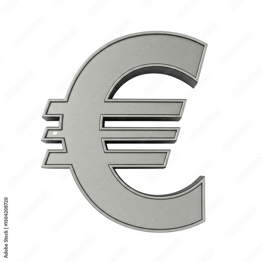 Euro symbol isolated on transparent background Euro symbol isolated on transparent background