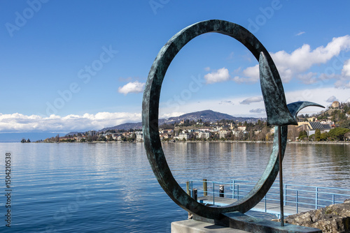 Lake Geneva seen from Montreux