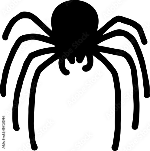 Foto spider icon black and white