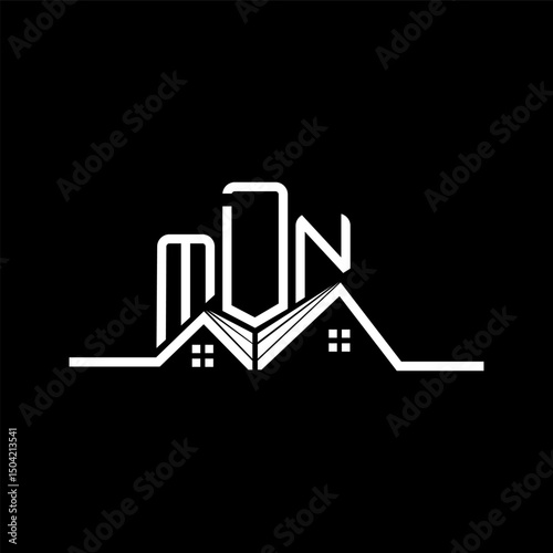 MDN Real State logo design, MDN simple and modern logo. MDN luxurious alphabet design photo