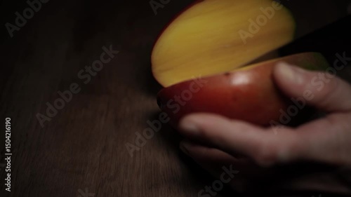 Mango Peeling and Cutting — Fresh Tropical Fruit Preparation