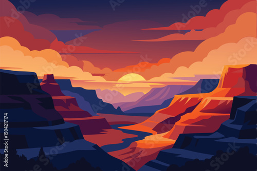 grand canyon sunrise background