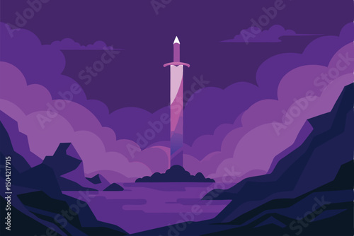 lighthouse in the sky