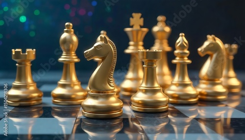 chess pieces on a chessboard