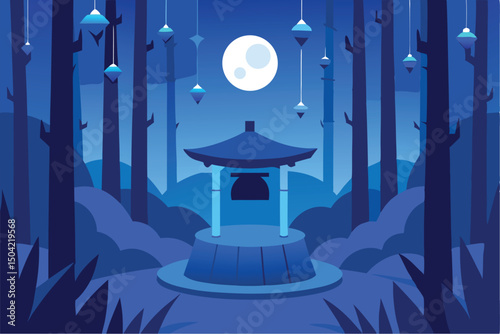 the moon in the sky