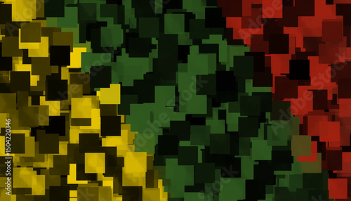 juneteenth mosaic pattern graphic