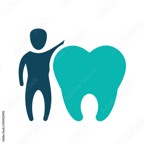 vector illustration of a tooth