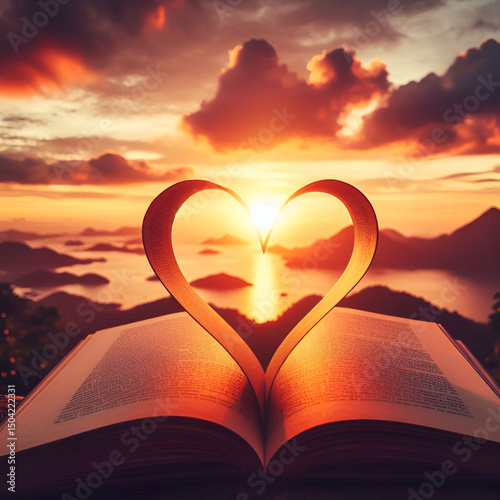 heart shaped book