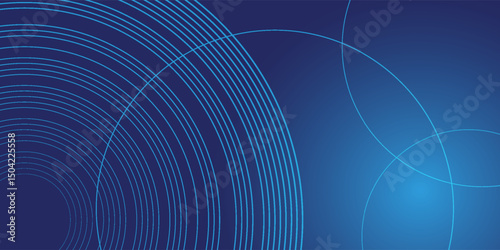 Bright blue dynamic abstract vector background with diagonal lines. 3d business presentation banner cover for sales event evening party