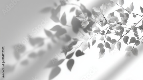 Monochromatic Leaf Shadows: A Study in Light and Shadow