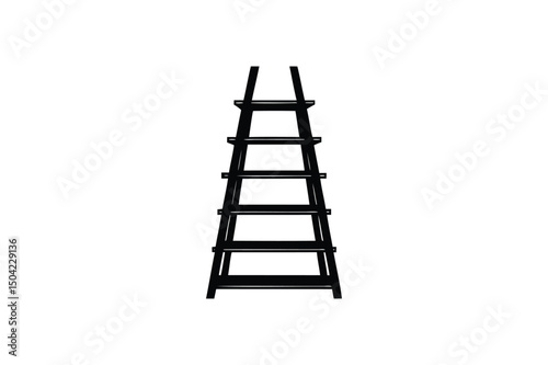 Ladder Shelf silhouette on white background