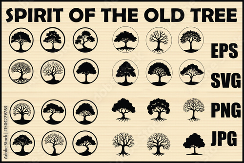 Mystic Tree Emblems & Nature Icons