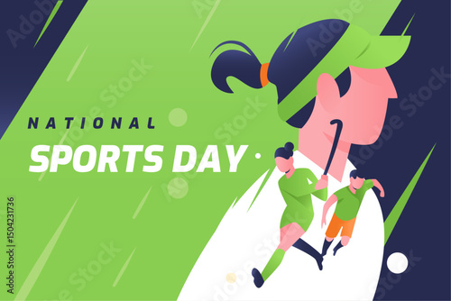 Cute cartoon sports vector illustrations, athlete character paintings, ball game promotional posters, fitness and healthy life