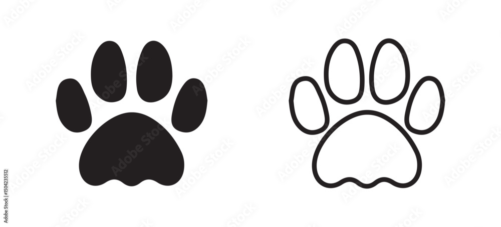 Fototapeta premium animal paw print