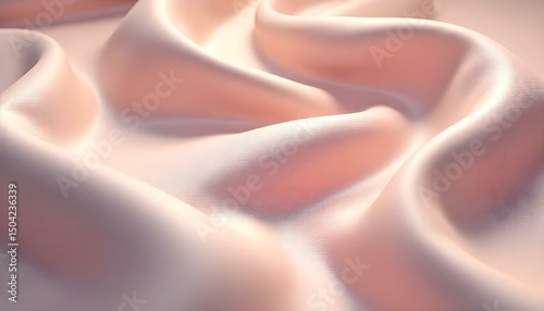 Soft velvet satin fabric folds captured under directional lighting in a close-up view Collection 