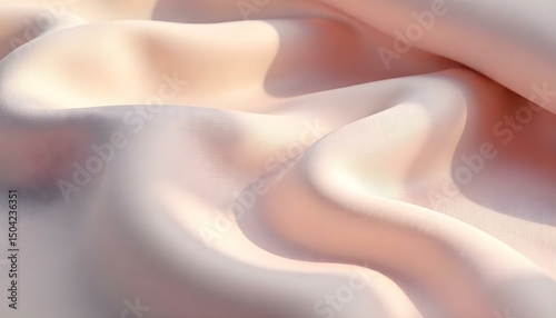 Soft velvet satin fabric folds captured under directional lighting in a close-up view Collection 