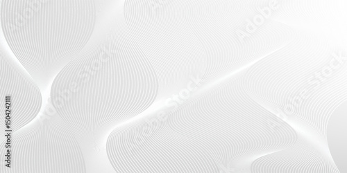 Premium background design with diagonal line pattern in grey colour. Vector white horizontal template for business banner, formal invitation backdrop, luxury voucher, prestigious gift certificate