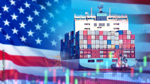 Merchant sea vessel USA. Co...