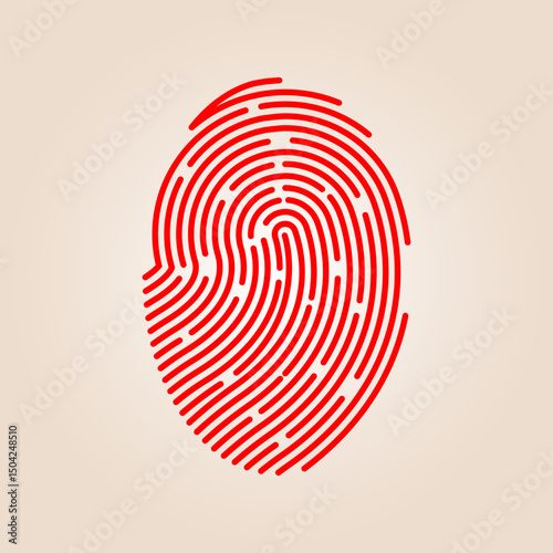 Fingerprint trendy artwork beautiful abstract vector illustration colorful practical design