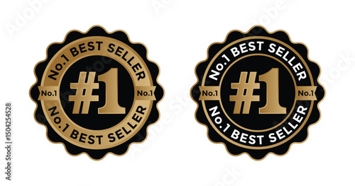 Number 1 Best Seller Product Badge Award for Top Sales.