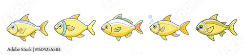 lemon tetra fish icon, lemon tetra fish line art - simple line art of lemon tetra fish, perfect for lemon tetra fish logos and icons