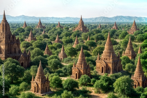 ancient city templte of bagan concept concepto de la antigua ciudad de bagan concept de l'ancienne ville de bagan