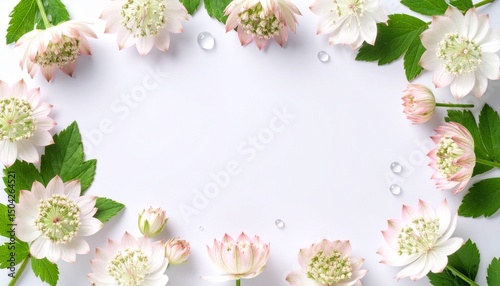 Astrantia flower background