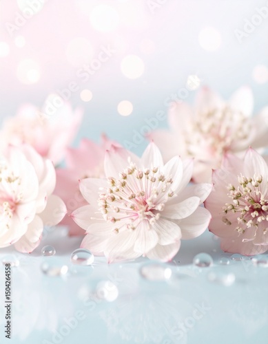 Astrantia flower background