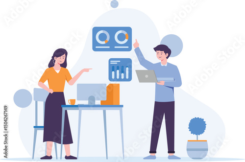 illustration business data analysis
