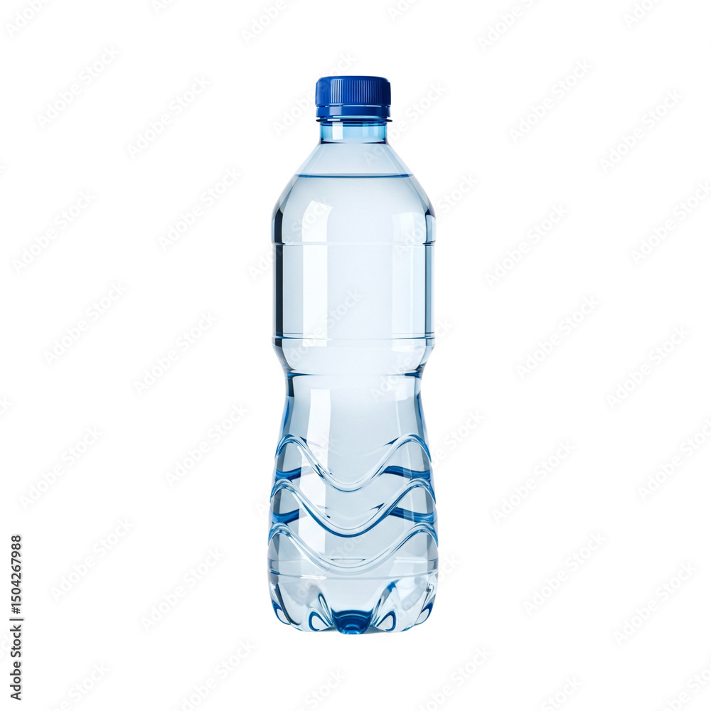 Fototapeta premium Water bottle isolated on transparent background