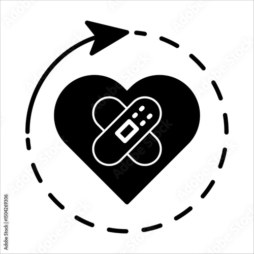 Healing Solid Black Icon