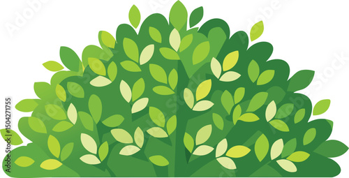 vector illustration of a bush