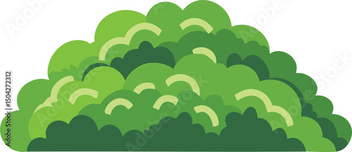 vector illustration of a bush