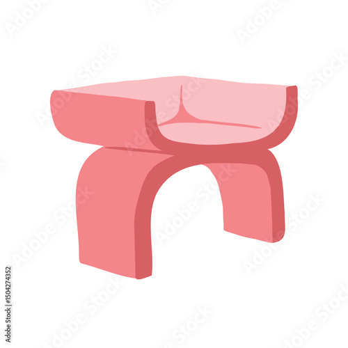 retro couch sofa table chair. classical style of retro furniture. set of various hand drawn retro style illustration. isolated design