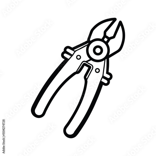 pliers isolated on white background