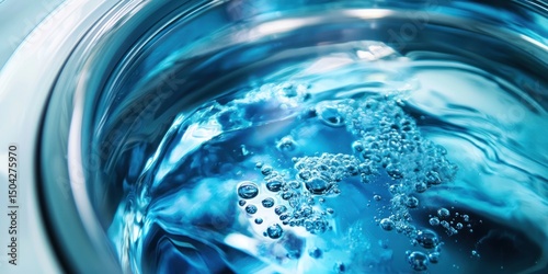 Washing machine with detergent and softener nearby