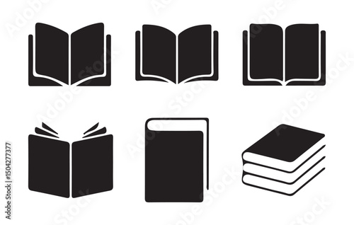 Book icon set illustration. open book sign and symbol. ebook icon. Books Icons - Vector Line. Editable Stroke
