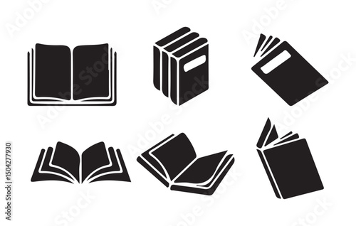 Book icon set illustration. open book sign and symbol. ebook icon. Books Icons - Vector Line. Editable Stroke