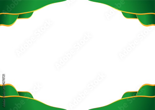 green and gold waves. certificate background, Business, Book Cover, presentation