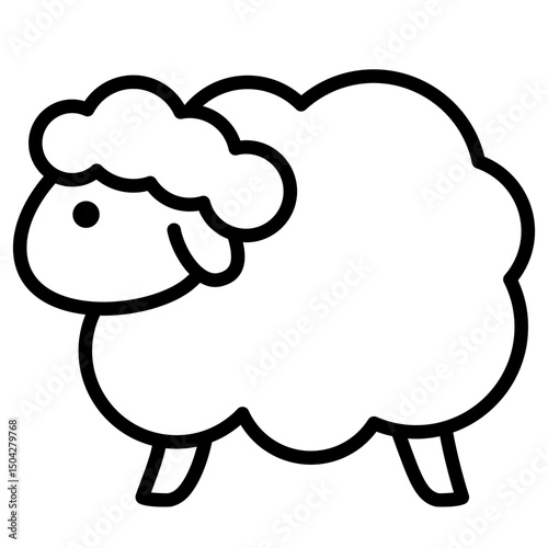 sheep vector icon illustration 