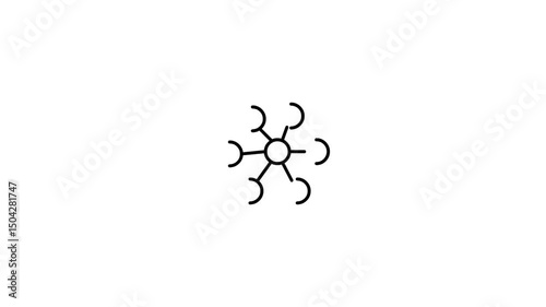 Network icon animation. Connection icon animation. Icon animation.