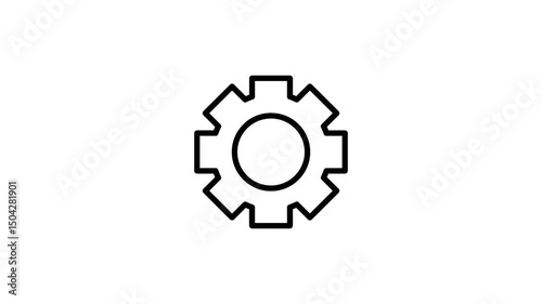 Gear icon animation. Setting icon animation. Control icon. Repair icon. Icon animation.