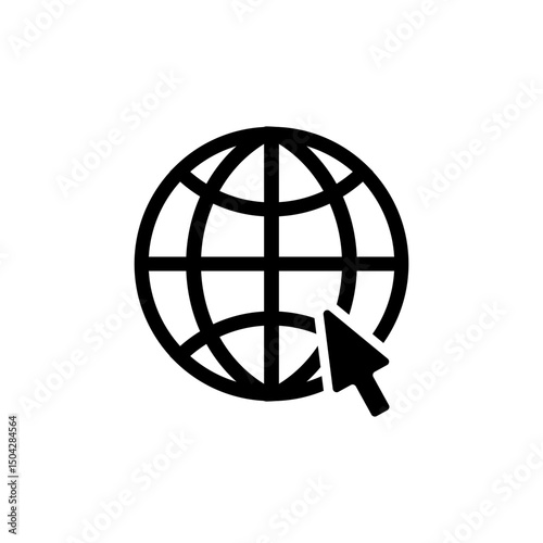 Customer service and Contact information searching on internet thin line Icon - editable stroke
