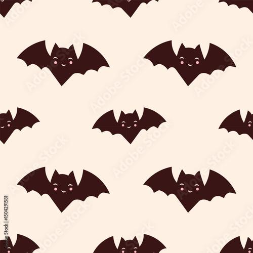 Cute hallowen vector ilustration seamless patern.Great for textile,fabric,wrapping paper,and any print.Vintages style.