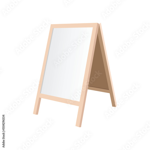 Simple Whiteboard Flat Wood Frame
