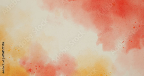 Abstract watercolor art background template. brown and red watercolor backdrop empty space for text, banner, presentation or product display graphic design