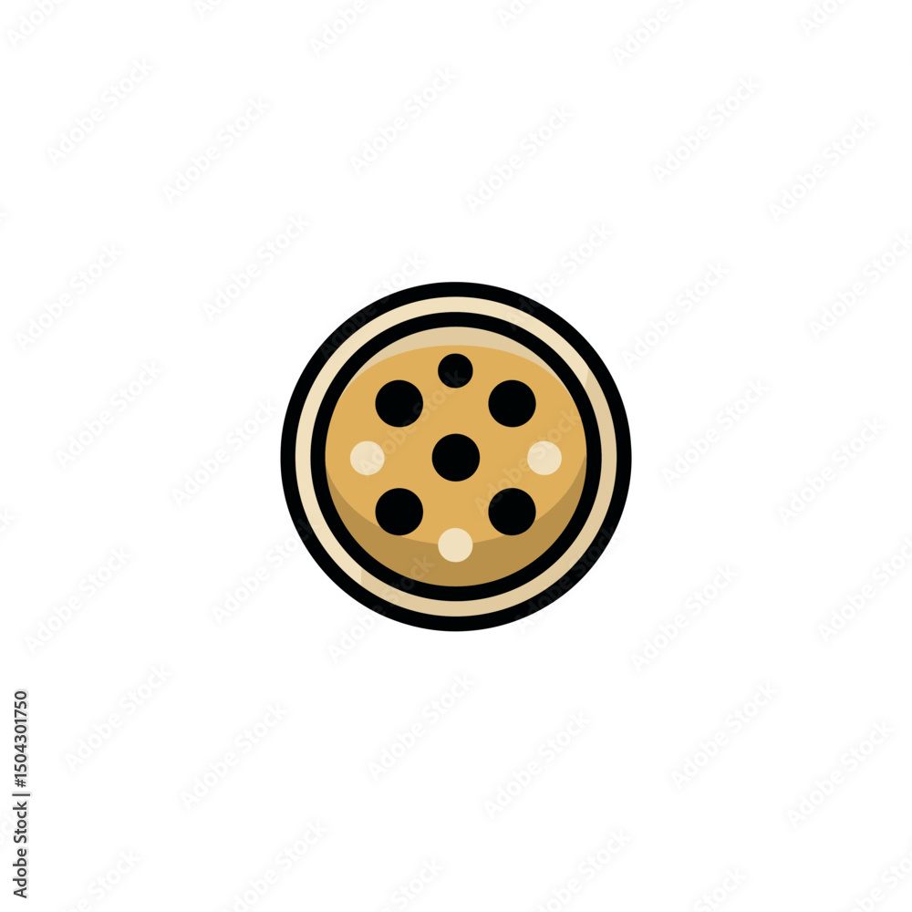 Fototapeta premium Circle graphic displays spots geometric simple isolated