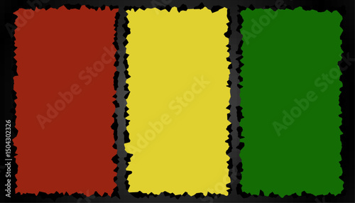 pan-african colors with texture for juneteenth